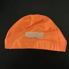 セントラルスポーツ　水泳帽 Lサイズ オレンジ帽子