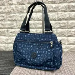 2904 Kipling キプリング ショルダーバッグ チャーム付き　ネイビー kipling 最大51%☆9/14迄 正規取扱店 キプリング ショルダー