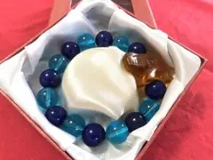 パワーストーン　大粒　ラピスラズリ　ブレスレット　【仕事運、金運上昇】