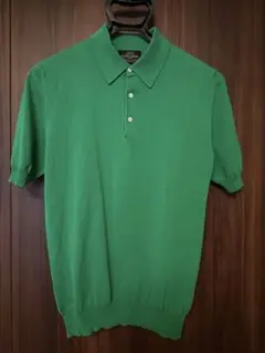 UNITED ARROWS ニットポロシャツ　グリーンのサムネイル