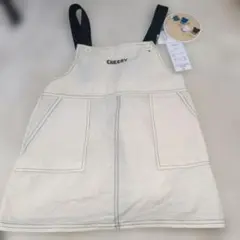 CHEERY ジャンバースカート 100cm アイボリー