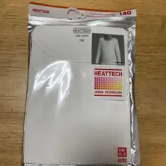 新品未開封　UNIQLO ヒートテック　HEATTECH 長袖シャツ 140 白