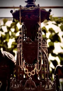 226handmade金色の多層チェーンネックレス