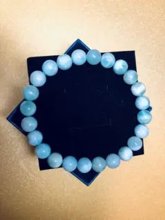 ラリマー　ブレスレット　約8mm玉　一連 パワーストーン　宝石石