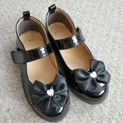 リボン付き フォーマルシューズ ブラック 17.0cm