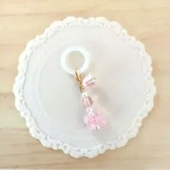 【ピンク】アンブレラマーカー めじるしアクセサリー ファスナートップ チャーム