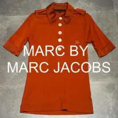 【MARC BY MARC JACOBS】半袖ポロシャツ テラコッタ S 綿絹のサムネイル