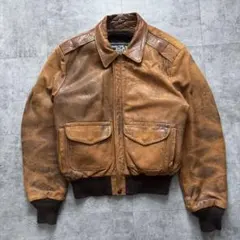 80s〜90s SCHOTT A-2 real leather flight j