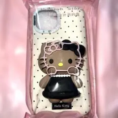 ハローキティ iPhone15ケース ホワイト　日焼けキティ