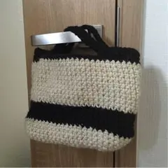 モノトーン麻紐バッグ