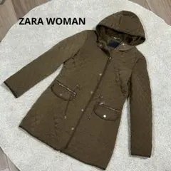ザラ　ZARA キルティングジャケット フード付き