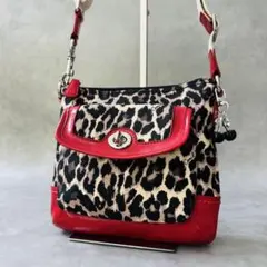 Y2K COACH Leopard 2way Shoulder bag