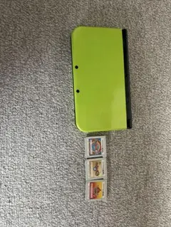 グリーン New 3DS LL 3種やり込みゲームカード付き
