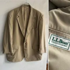 90S USA製 L.L.Bean テーラードジャケット ベージュ 48のサムネイル