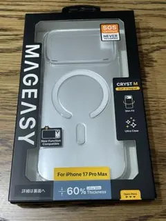 【人気商品】iPhone17ProMax caseCrystM トランスパレント