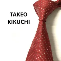 タケオキクチ　ネクタイ　水玉　ドット　レッド　サークルドットのサムネイル