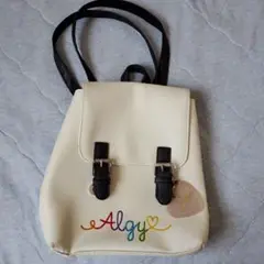 Algy リュック ホワイト キーホルダー付