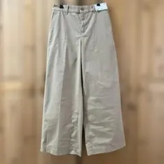 UNIQLO ワイドチノパンツ Lサイズ ベージュ