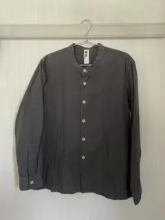 MHLグレー ボタンアップ 長袖シャツ