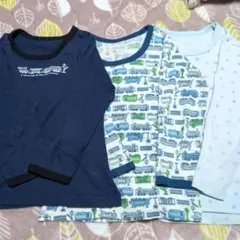 男児110センチ薄手　長袖肌着3枚セット