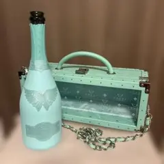 空瓶・空箱】エンジェルシャンパン ハロウィン パープル レザー 鍵付き