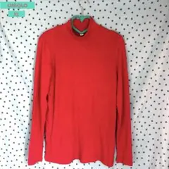 UNIQLO ユニクロ タートルネック ニット 長袖 トップス 赤 レッド