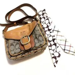 COACH ショルダーバッグ ブラウン/ベージュ