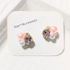 15-2　ハンドメイド☆ビジューピアス／イヤリング
