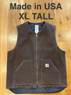 最終値下げ中！Carhartt（カーハート）ダックベスト USA製XL TALL