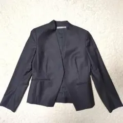 美品 セオリーリュクス EXECUTIVE ノーカラージャケット ネイビー 40