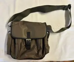 ブラウン ナイロン ワンショルダーバッグ