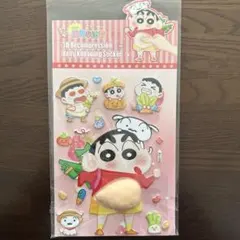 クレヨンしんちゃん　キャラクター　おなかシール　ぷっくりシール　立体