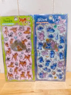 プチドロップステッカー ディズニー スティッチ バンビ カミオジャパン
