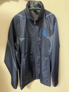 アディダス　ウィンドブレーカー　ナイロンジャケット　ネイビー　メンズ　メッシュ