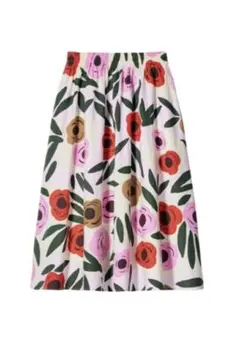 【未使用タグ付き】ユニクロ×マリメッコ花柄 フレアスカート　Мサイズのサムネイル