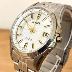 CITIZEN シチズン エクシード エコドライブ 電波時計 チタン H111のサムネイル