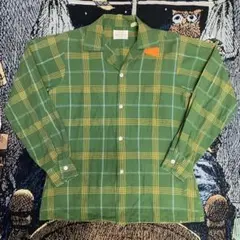 シ*o様 60s ARROW オープンカラーシャツ チェック 開襟 ボックス ロ