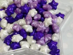 星型　シーリングワックス　紫系ミックス