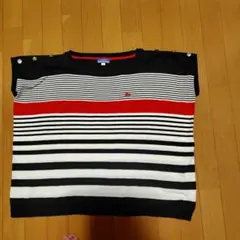 Burberry ブルーレーベルストライプ 半袖ニット
