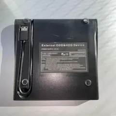 外付けDVDドライブ CD-R RWドライブ 本体 ブラック