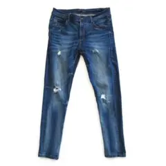 【ZARA MAN】 ザラ　ダメージ&ビンテージ　ストレッチスキニー　0373