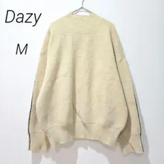 Dazy セーター ニット M 厚手 ハイネック ベージュ シンプル