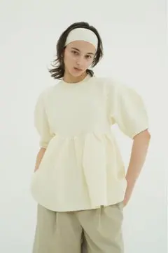 clane PEPLUM HALF SLEEVE KNIT TOPSのサムネイル
