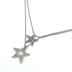 スワロフスキー SWAROVSKI シルバースター型ネックレスパヴェクリスタルのサムネイル