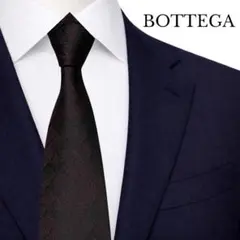 美品】BOTTEGA ボッテガヴェネタ ネクタイ イントレチャート 茶色