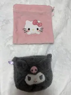 ハローキティ＆クロミ ポーチセット