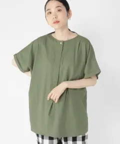 なーみー様専用 スタディオクリップ ひんやりスキッパーブラウス　ブルー