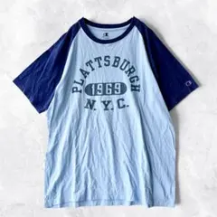 チャンピオン ラグランTシャツ カレッジロゴ 1969 ヴィンテージライク