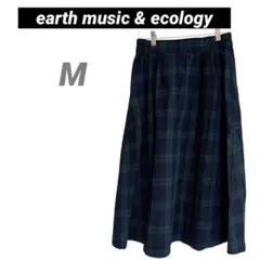 【earth music & ecology 】チェック柄スカート Mサイズ
