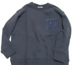 オフィシャルチーム　裏毛デニムポケットトレーナー　100